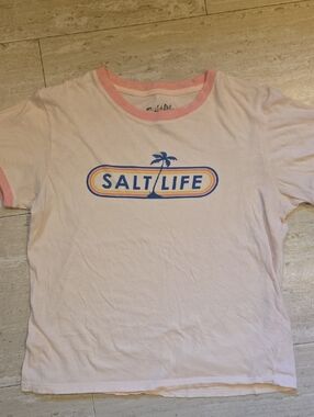 Salt Life Live Salty Pale Pink Tee